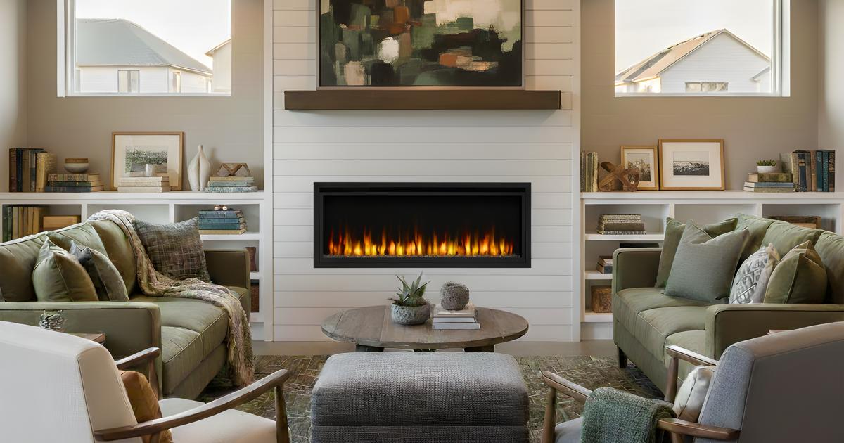 SimpliFire Allusion electric fireplace collection