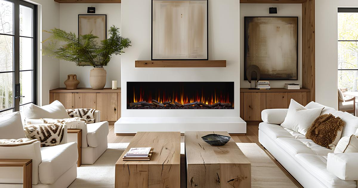 SimpliFire Triton electric fireplace