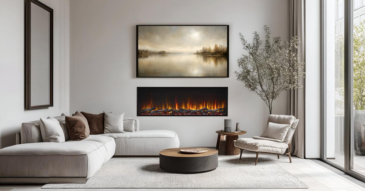 SimpliFire Scion electric fireplace